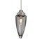 Besa Lighting Sulu Cord Pendant, Smoke Bubble, Satin Nickel Finish, 1x60W Incandescent 1JT-SULUSM-SN - alternate 1